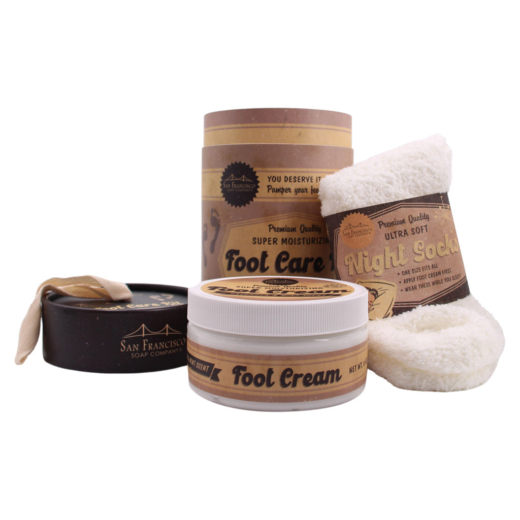 Retro Lavender Mint Foot Care Kit | San Francisco Soap Company | Coastal Gifts Inc