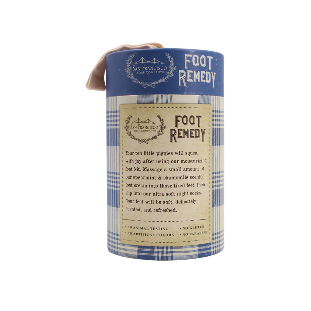 Remedy Spearmint & Chamomile Foot Care Kit | San Francisco Soap Company | Coastal Gifts Inc