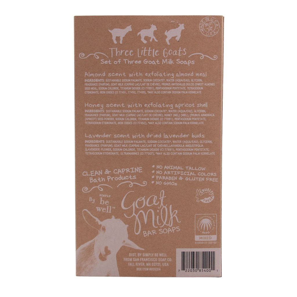 Three Little Goats Soap Gift Set LAH | Simply Be Well Organics | Coastal Gifts Inc