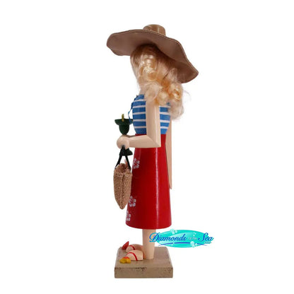 Lady at the Beach Nutcracker | Santa's Workshop Inc. | Coastal Gifts Inc