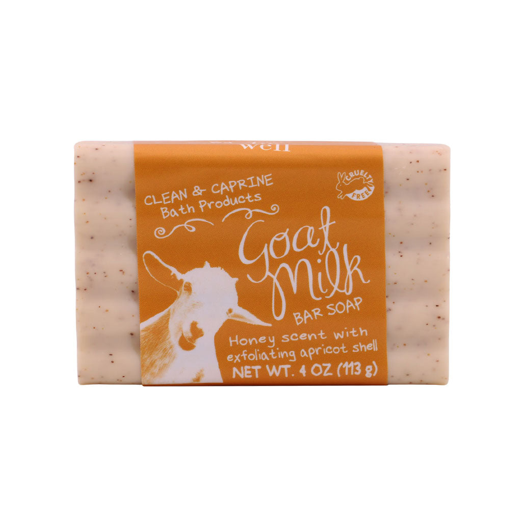 Honey Apricot Shell Goat Milk Bar Soap | Simply Be Well Organics | Coastal Gifts Inc