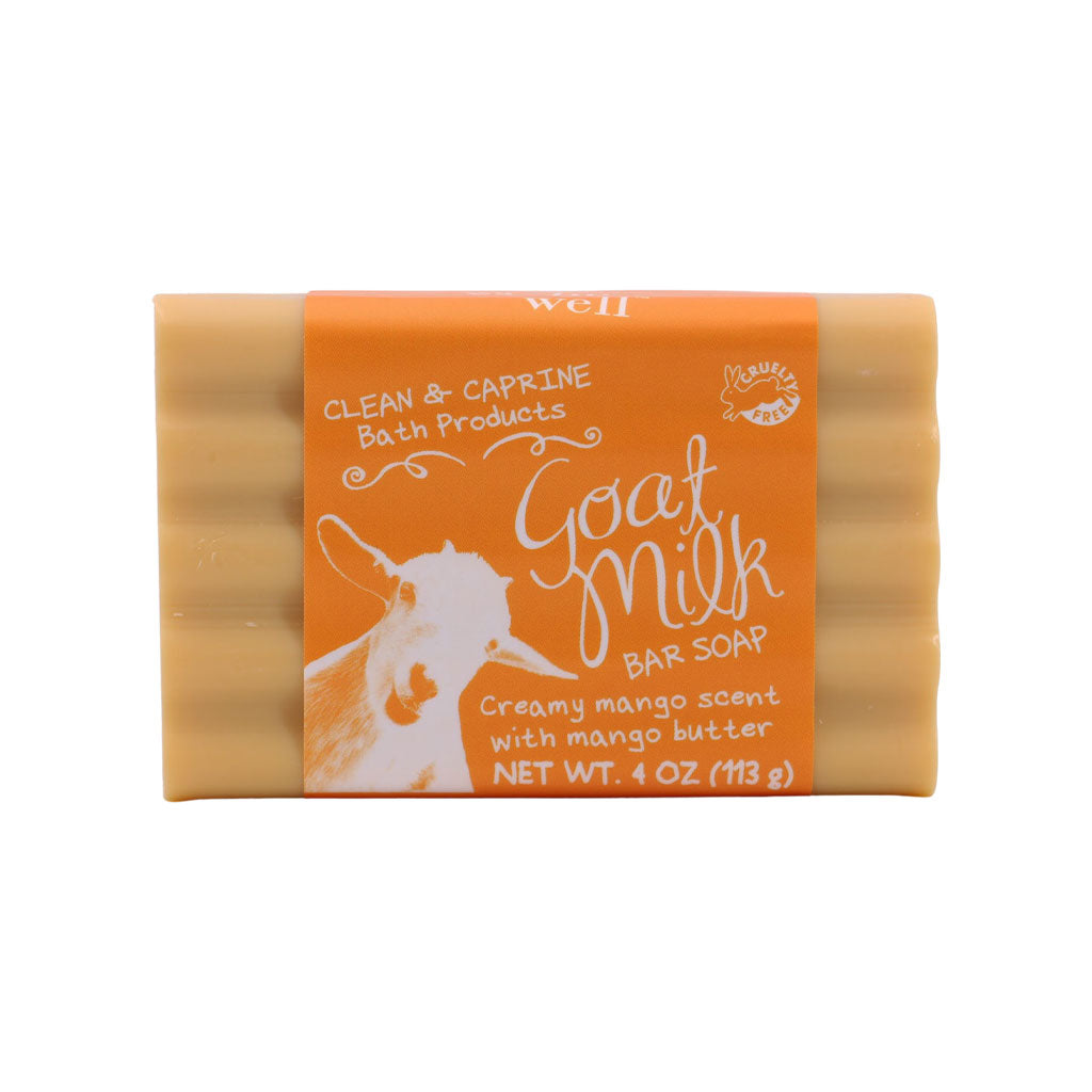 Mango Goat Milk Bar Soap | Simply Be Well Organics | Coastal Gifts Inc