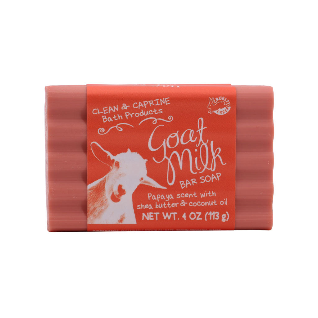 Papaya Goat Milk Bar Soap | Simply Be Well Organics | Coastal Gifts Inc
