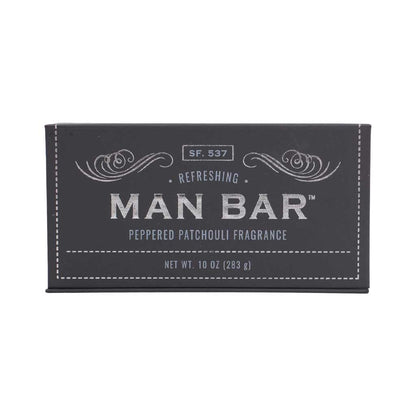 Peppered Patchouli Man Bar Soap | San Francisco Soap Company | Coastal Gifts Inc