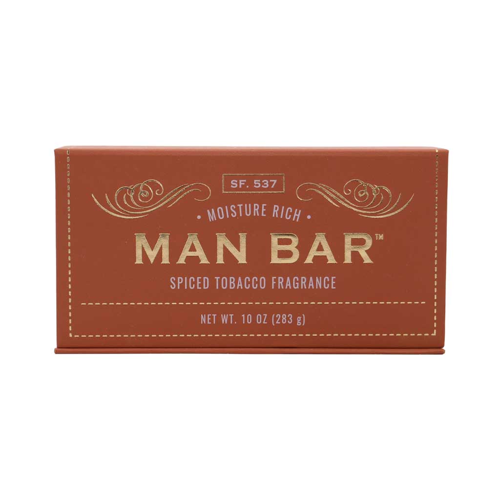 Spiced Tobacco Man Bar Soap | San Francisco Soap Company | Coastal Gifts Inc