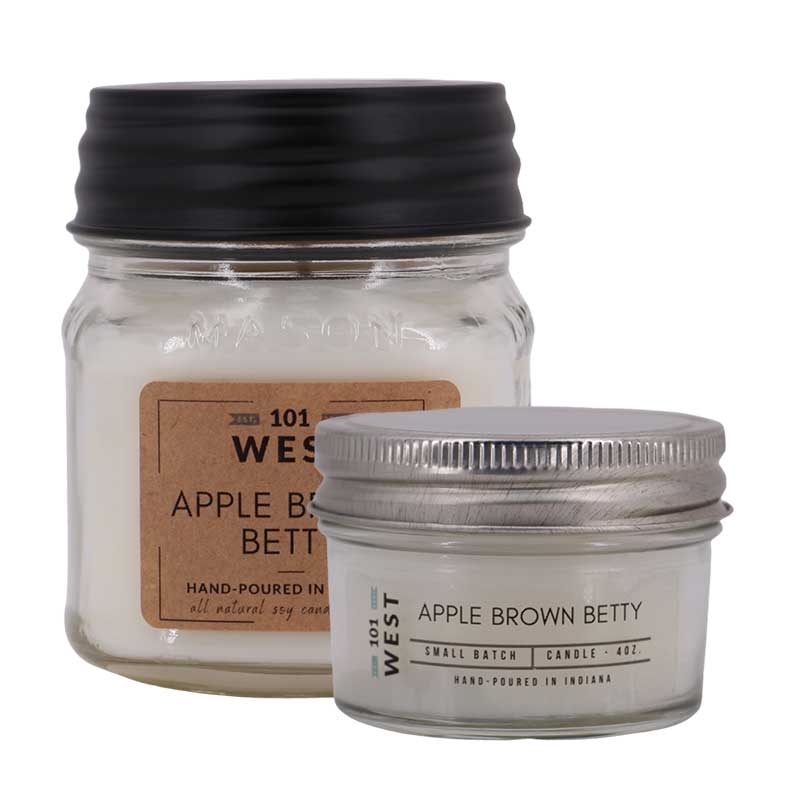 Apple Brown Betty Jar Candle | 101 West | Coastal Gifts Inc