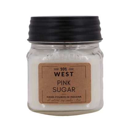 Pink Sugar Jar Candle | 101 West | Coastal Gifts Inc