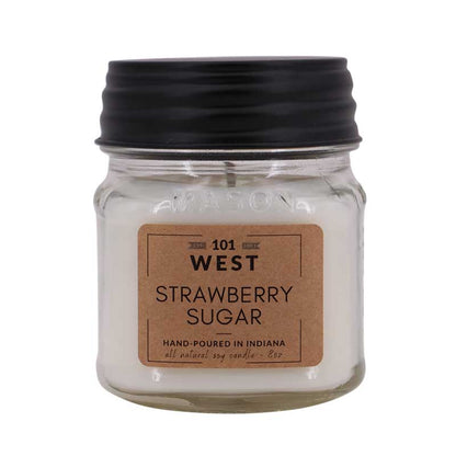 Strawberry Sugar Jar Candle | 101 West | Coastal Gifts Inc