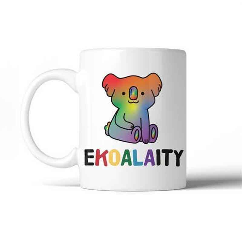 Ekoalaity Koala Rainbow Coffee Mug | 365 In Love | Coastal Gifts Inc