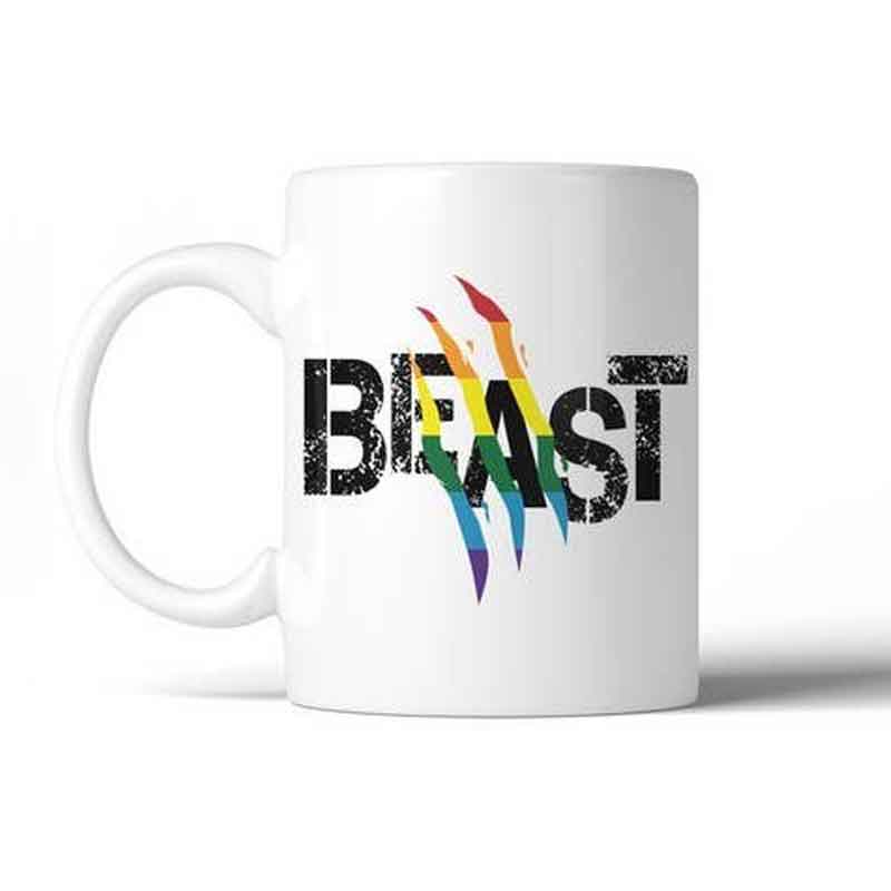 Beast Rainbow Scratch Coffee Mug | 365 In Love | Coastal Gifts Inc
