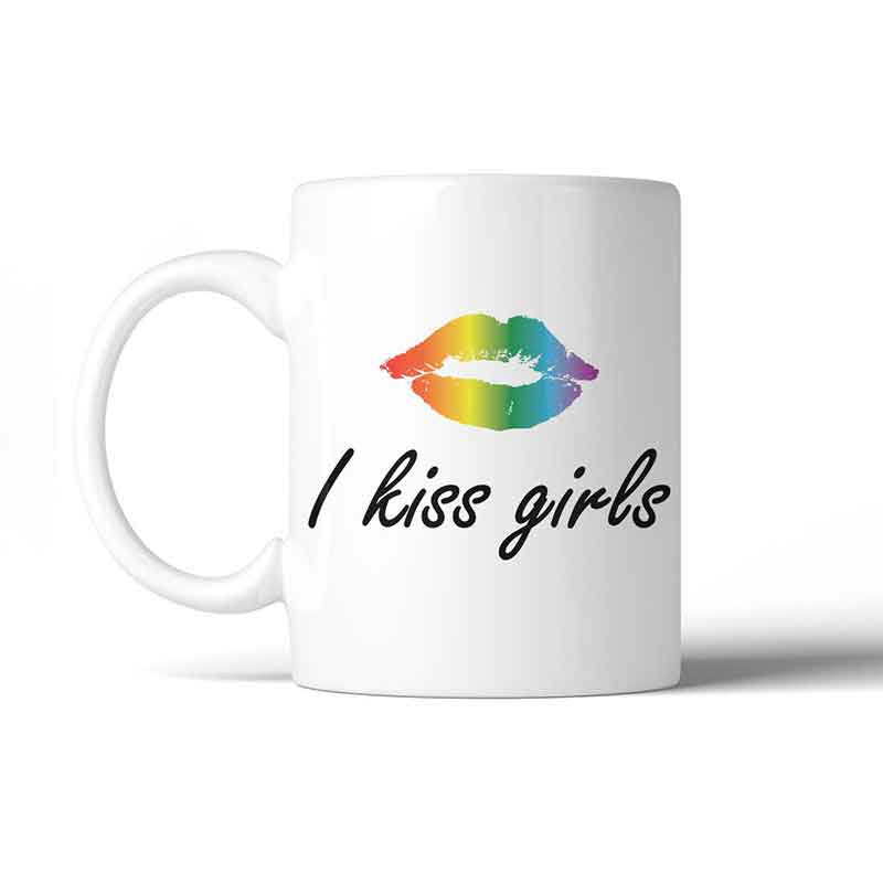 Kiss Girls Rainbow Lips Coffee Mug | 365 In Love | Coastal Gifts Inc