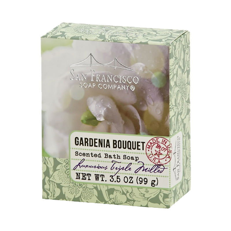 Gardenia Bouquet Bath Bar | San Francisco Soap Company | Coastal Gifts Inc