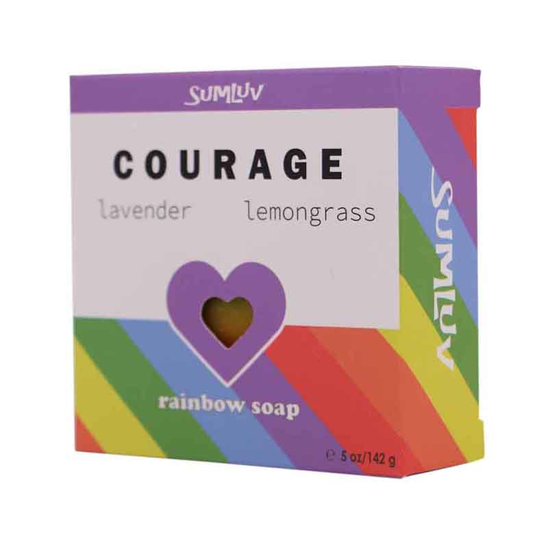 Courage Rainbow Soap Bar | Seriously Shea | Coastal Gifts Inc