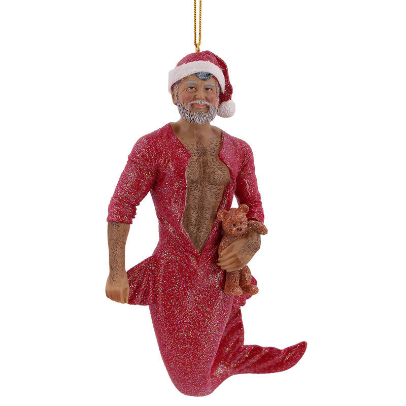 Bedtime Santa Merman Christmas Ornament | December Diamonds | Coastal Gifts Inc