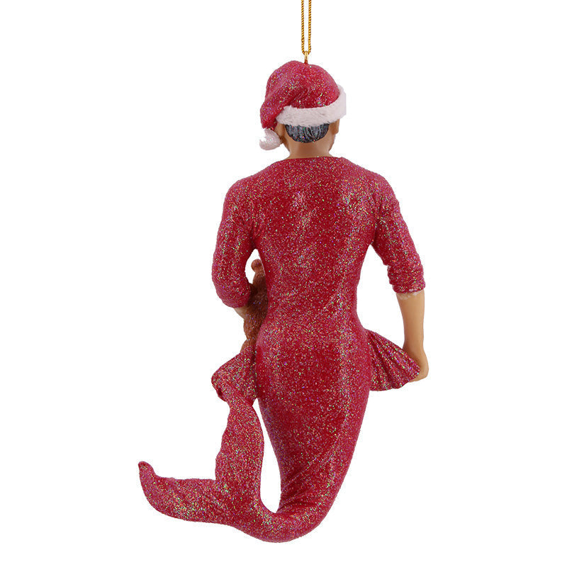 Bedtime Santa Merman Christmas Ornament | December Diamonds | Coastal Gifts Inc