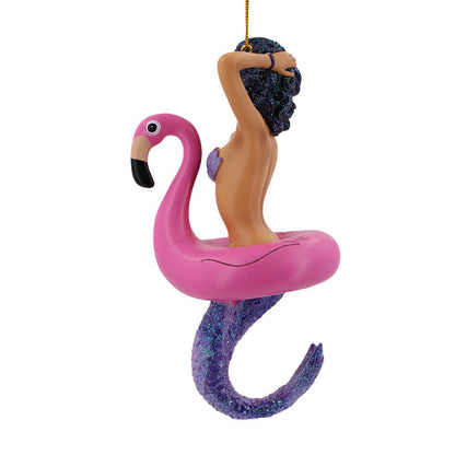 Miss Flamingo Mermaid Christmas Ornament | December Diamonds | Coastal Gifts Inc