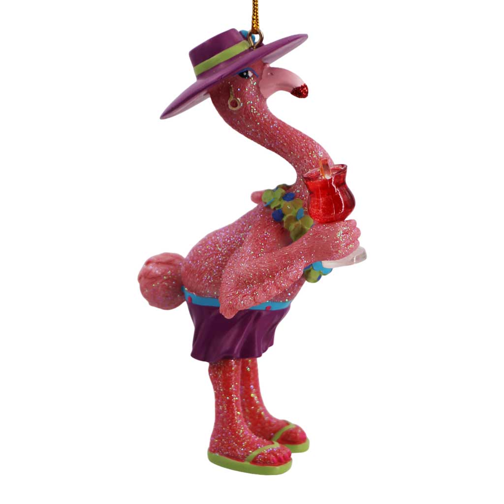 Flamingo Holiday Christmas Ornament | December Diamonds | Coastal Gifts Inc
