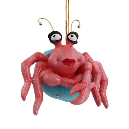 Ricky the Hermit Crab Christmas Ornament | December Diamonds | Coastal Gifts Inc