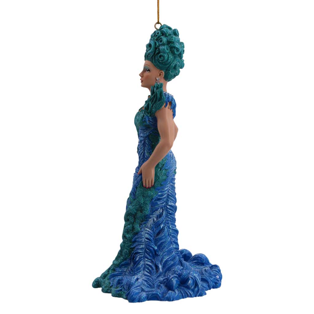 Miss Aqua Blues Christmas Ornament | December Diamonds | Coastal Gifts Inc