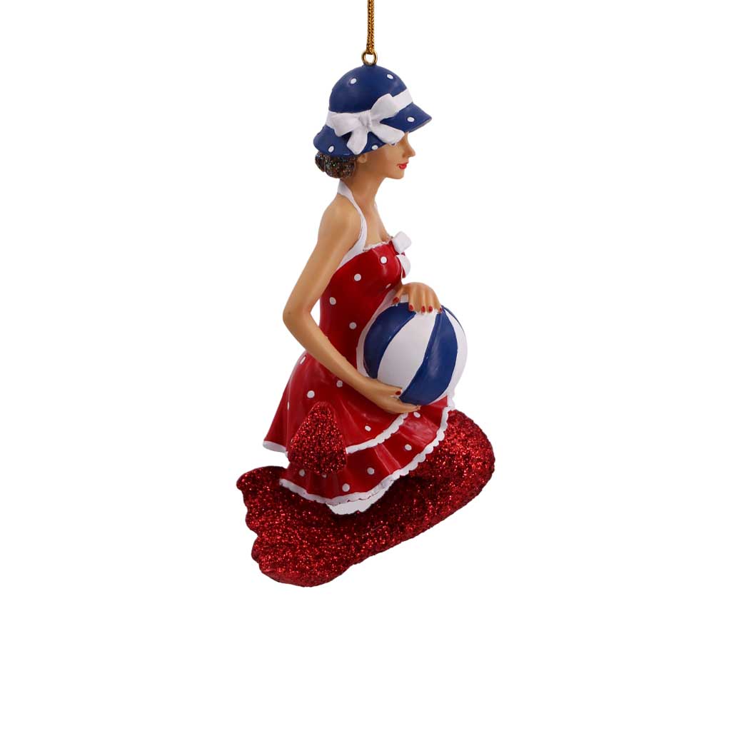 Bathing Beauty Mermaid Christmas Ornament | December Diamonds | Coastal Gifts Inc