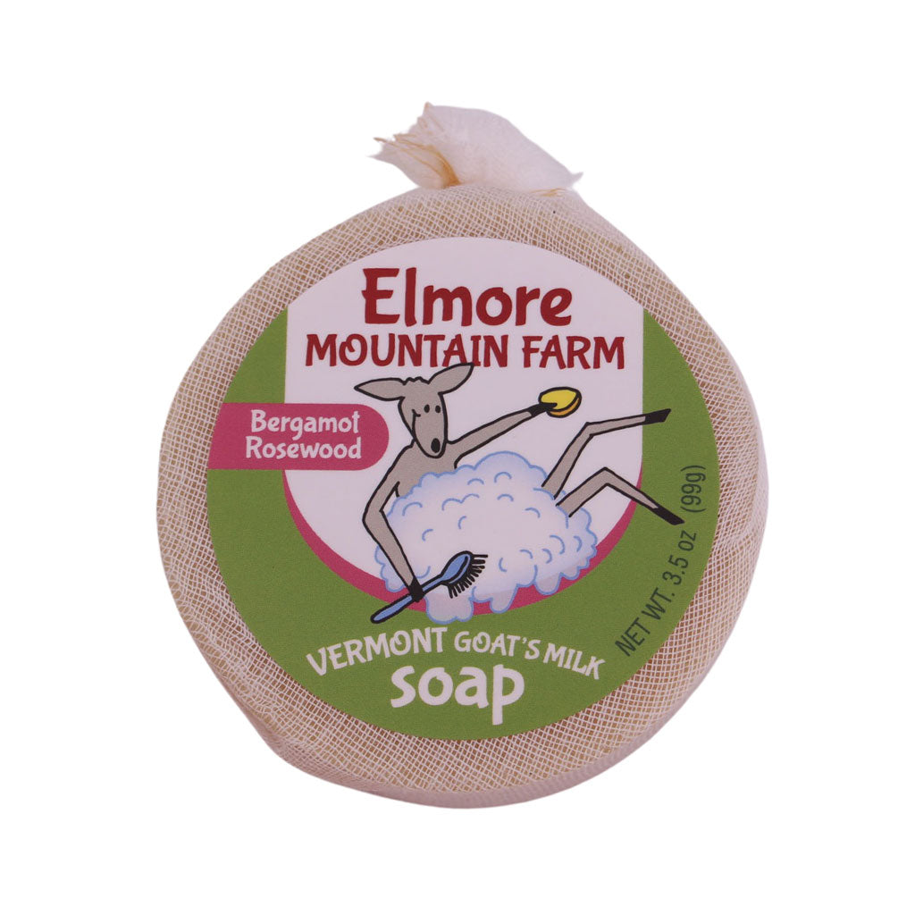 Bergamot Rosewood Goat's Milk Soap Bar | Elmore Mountain Farm | Coastal Gifts Inc