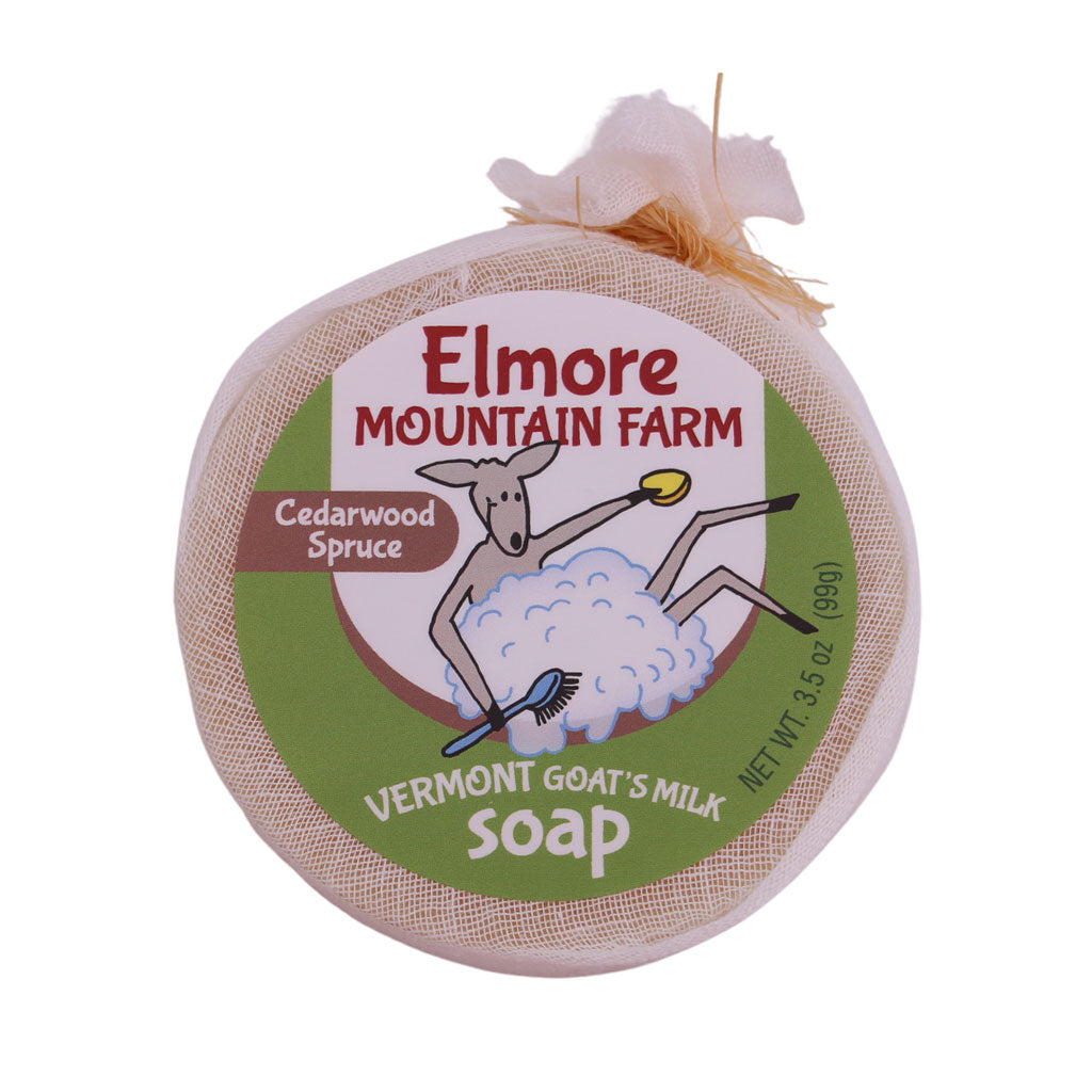 Cedarwood Spruce Goat's Milk Soap Bar | Elmore Mountain Farm | Coastal Gifts Inc