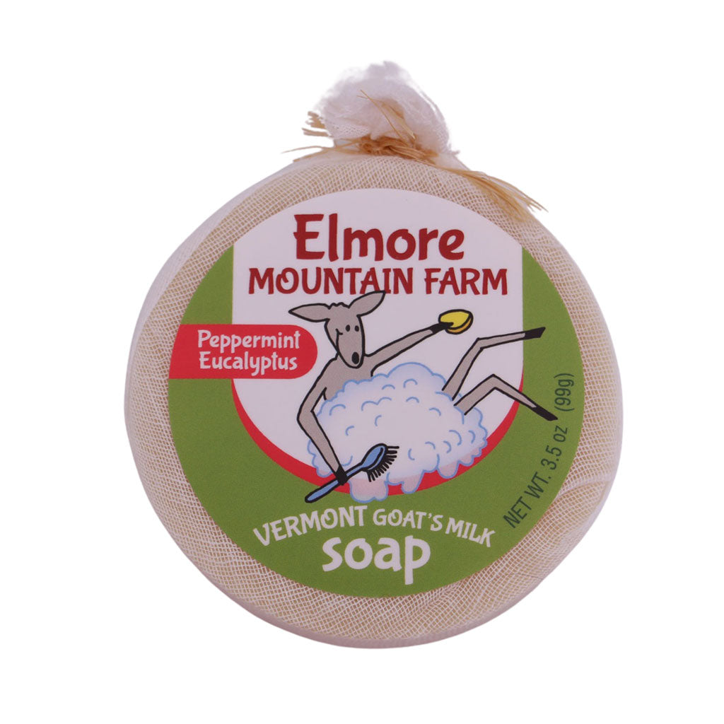 Peppermint Eucalyptus Goat's Milk Soap Bar | Elmore Mountain Farm | Coastal Gifts Inc