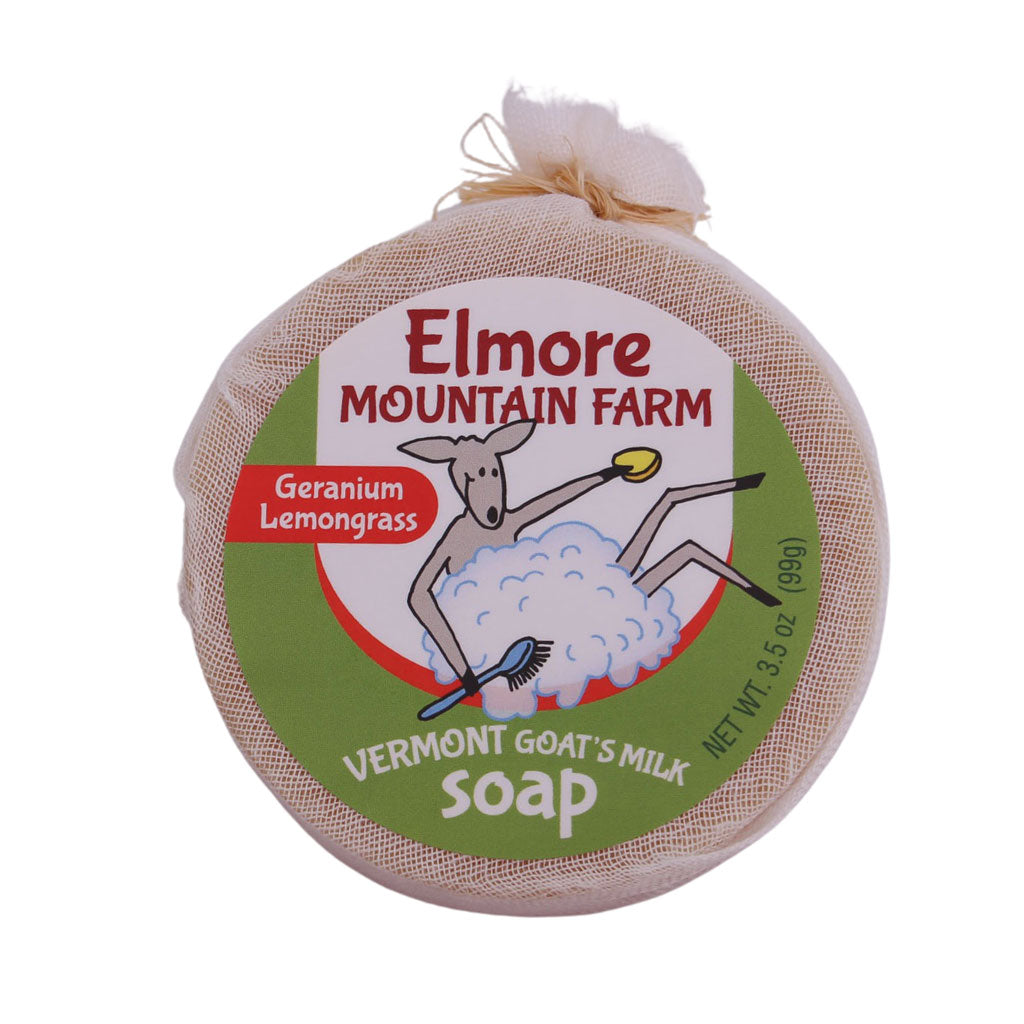 Geranium Lemongrass Goat's Milk Soap Bar | Elmore Mountain Farm | Coastal Gifts Inc
