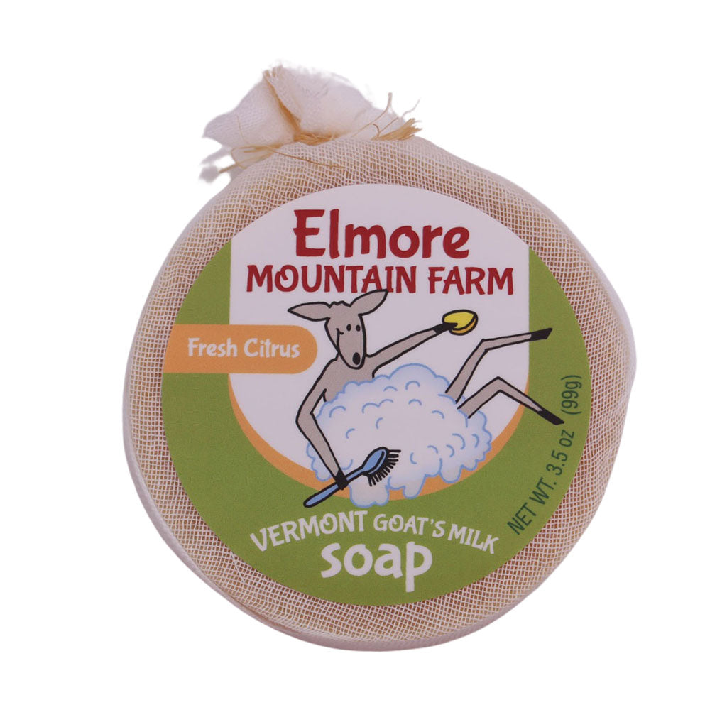Fresh Citrus Goat's Milk Soap Bar | Elmore Mountain Farm | Coastal Gifts Inc