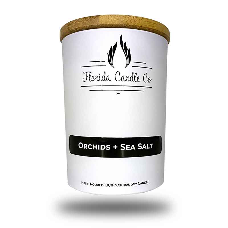Orchids and Sea Salt Candle | Florida Candle Co | Coastal Gifts Inc