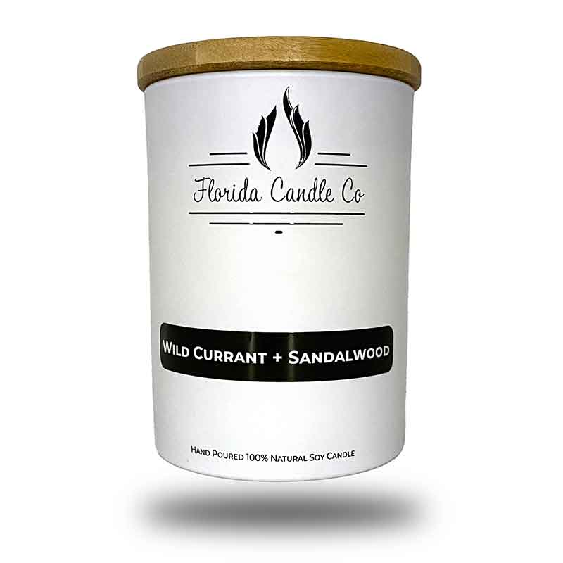 Wild Currant and Sandalwood Candle | Florida Candle Co | Coastal Gifts Inc