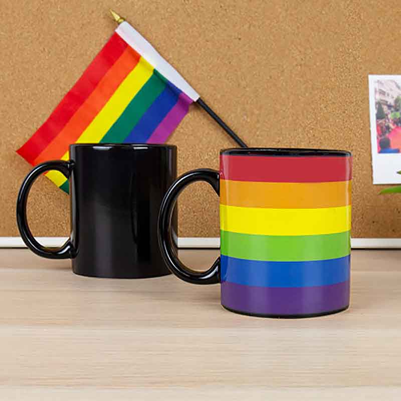 Heat Reveal Rainbow Coffee Mug | Gift Republic | Coastal Gifts Inc