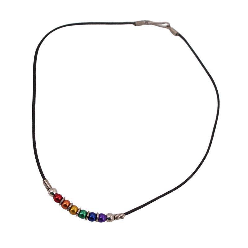 Rainbow Aluminum Balls Necklace | PHS International | Coastal Gifts Inc