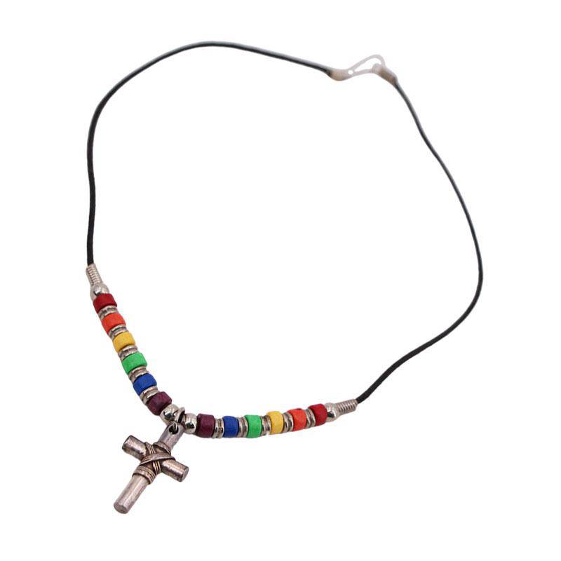 Cross Ceramic Beads Necklace | PHS International | Coastal Gifts Inc