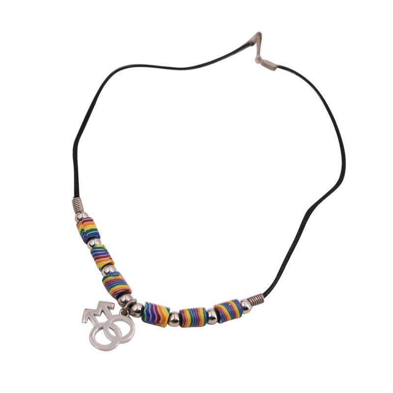 Fimo Beads Double Male Necklace | PHS International | Coastal Gifts Inc