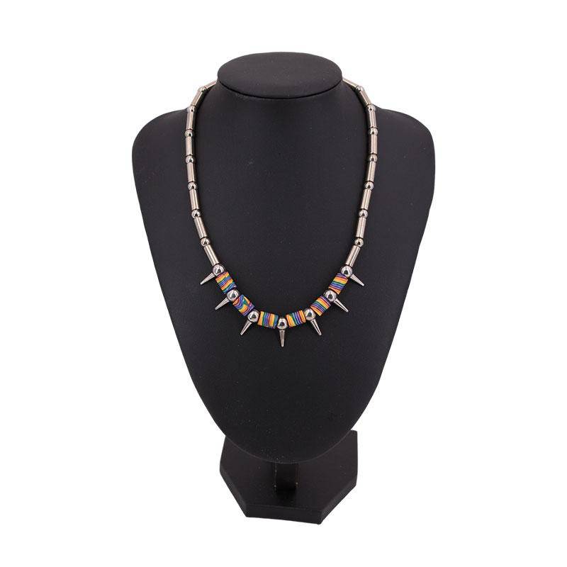 Fimo Beads Spikes Necklace | PHS International | Coastal Gifts Inc