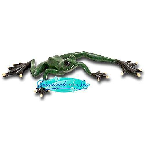 Kicking Frog Figurine | Coastal Gifts Inc