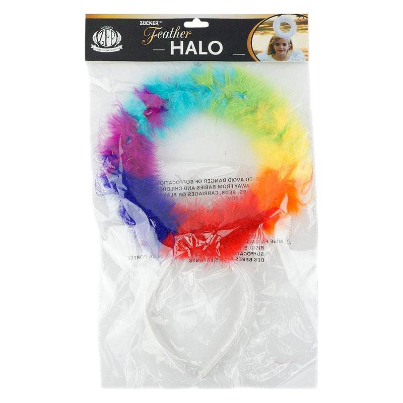 Marabou Feather Rainbow Halo | Zucker Feather | Coastal Gifts Inc
