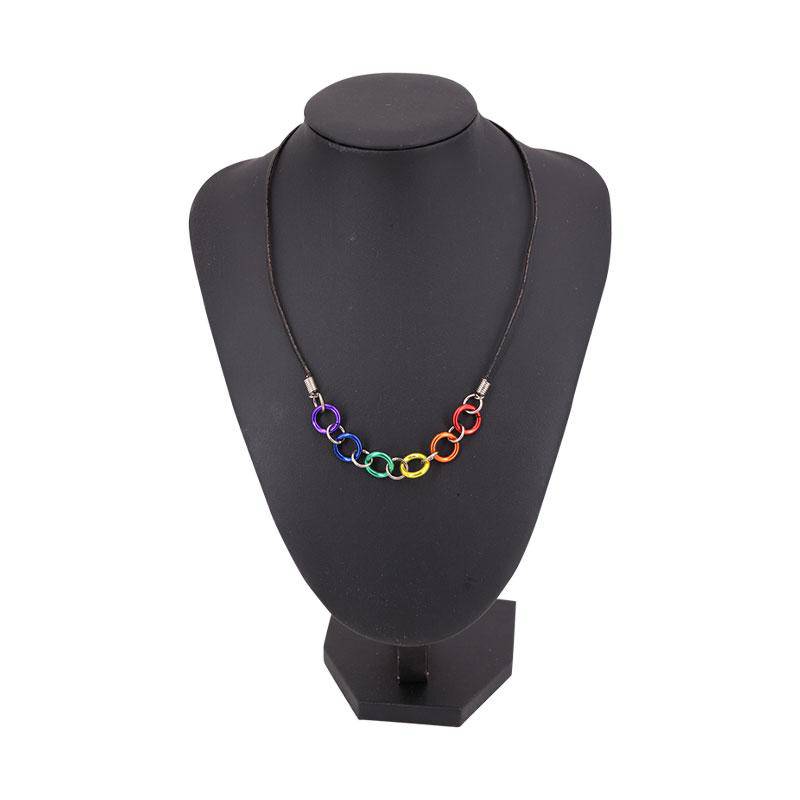 Mini Pride Rings Necklace | PHS International | Coastal Gifts Inc