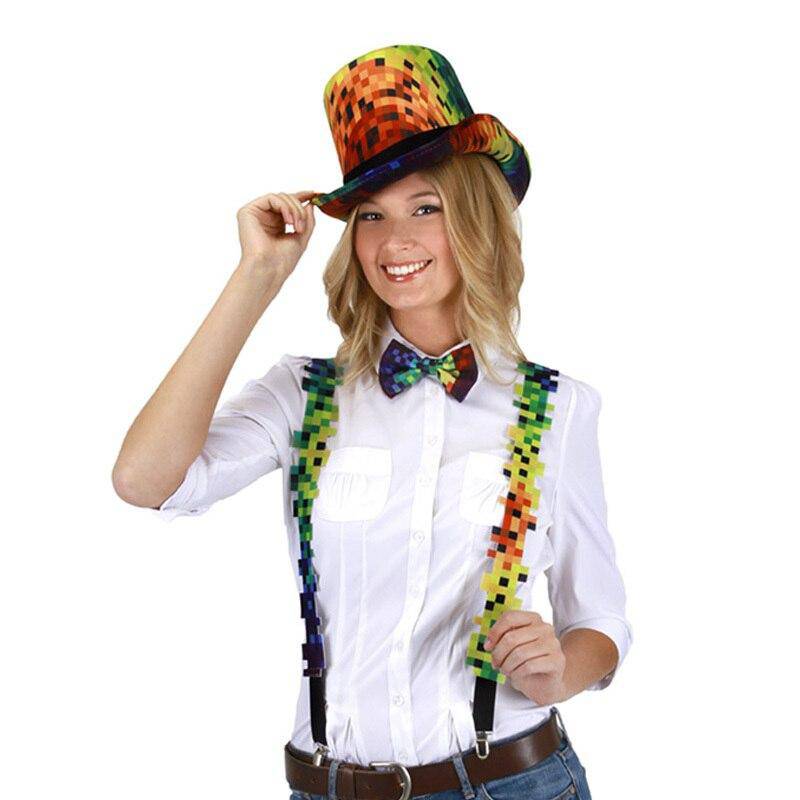 Pixel Rainbow Coachman Hat | Elope | Coastal Gifts Inc