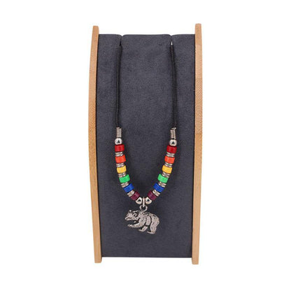 Rainbow Bear Charm Necklace | PHS International | Coastal Gifts Inc