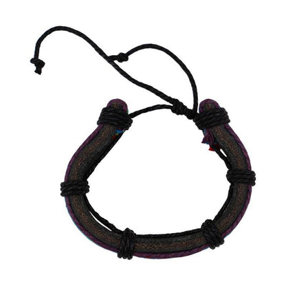Rainbow Leather Bracelet | Monster Trendz | Coastal Gifts Inc