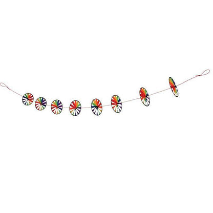 Rainbow Spinner Wheels on String | In The Breeze | Coastal Gifts Inc