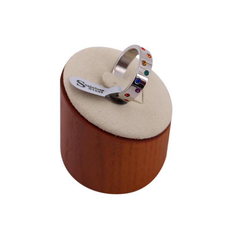Rainbow Stone Encrusted Ring | AAB STYLE | Coastal Gifts Inc