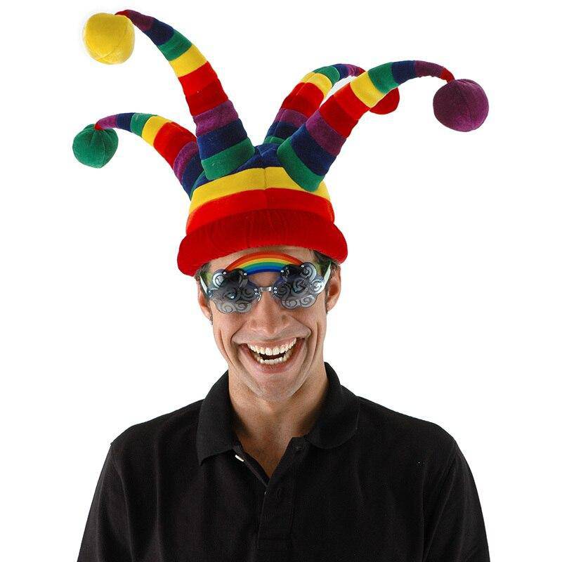 Wacky Jester Rainbow Hat | Elope | Coastal Gifts Inc