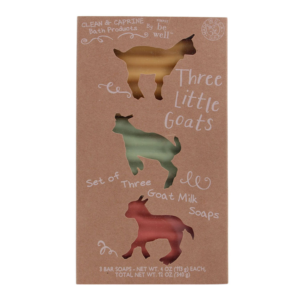 Three Little Goats Soap Gift Set PJM | Simply Be Well Organics | Coastal Gifts Inc