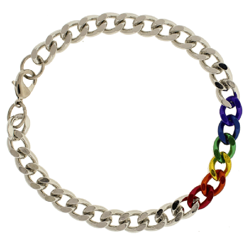 Silver & Rainbow Chain Bracelet | PHS International