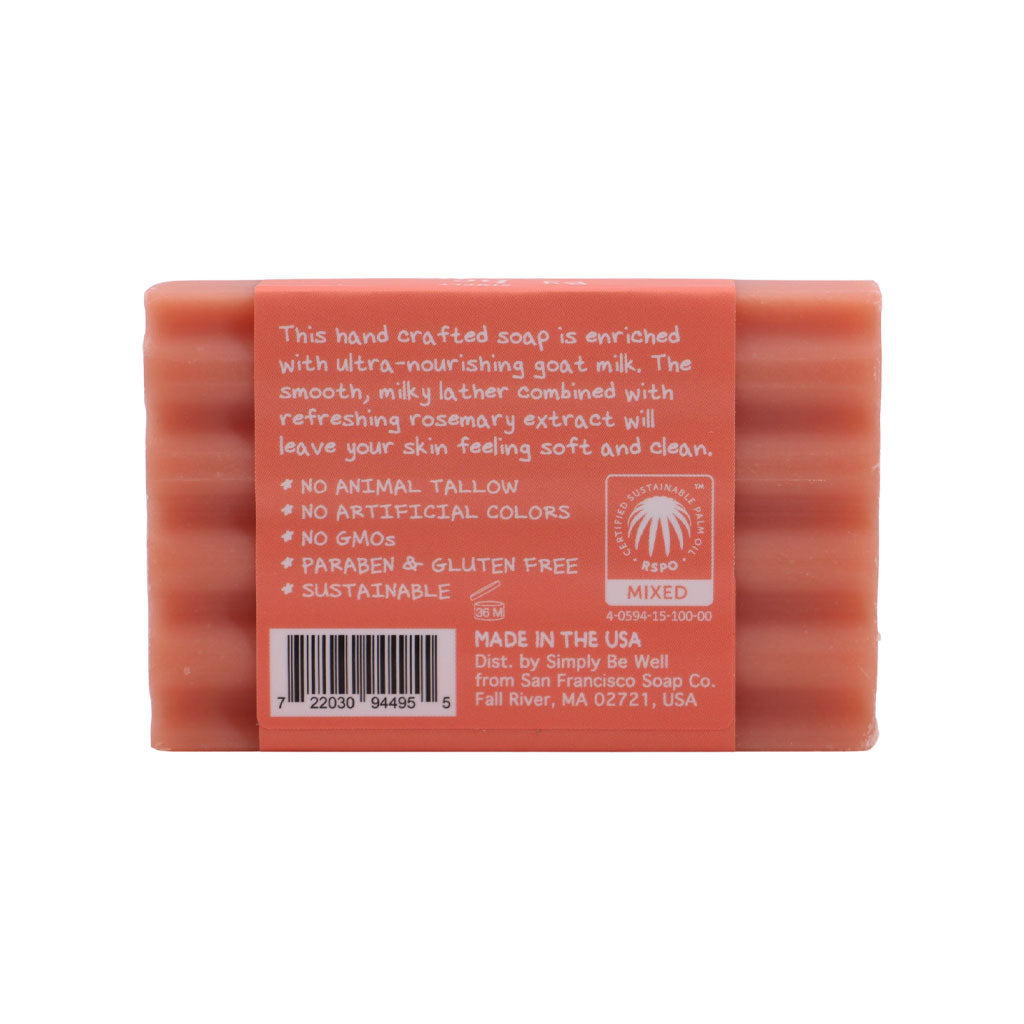 Rosemary Grapefruit Goat Milk Bar Soap - Coastal Gifts Inc