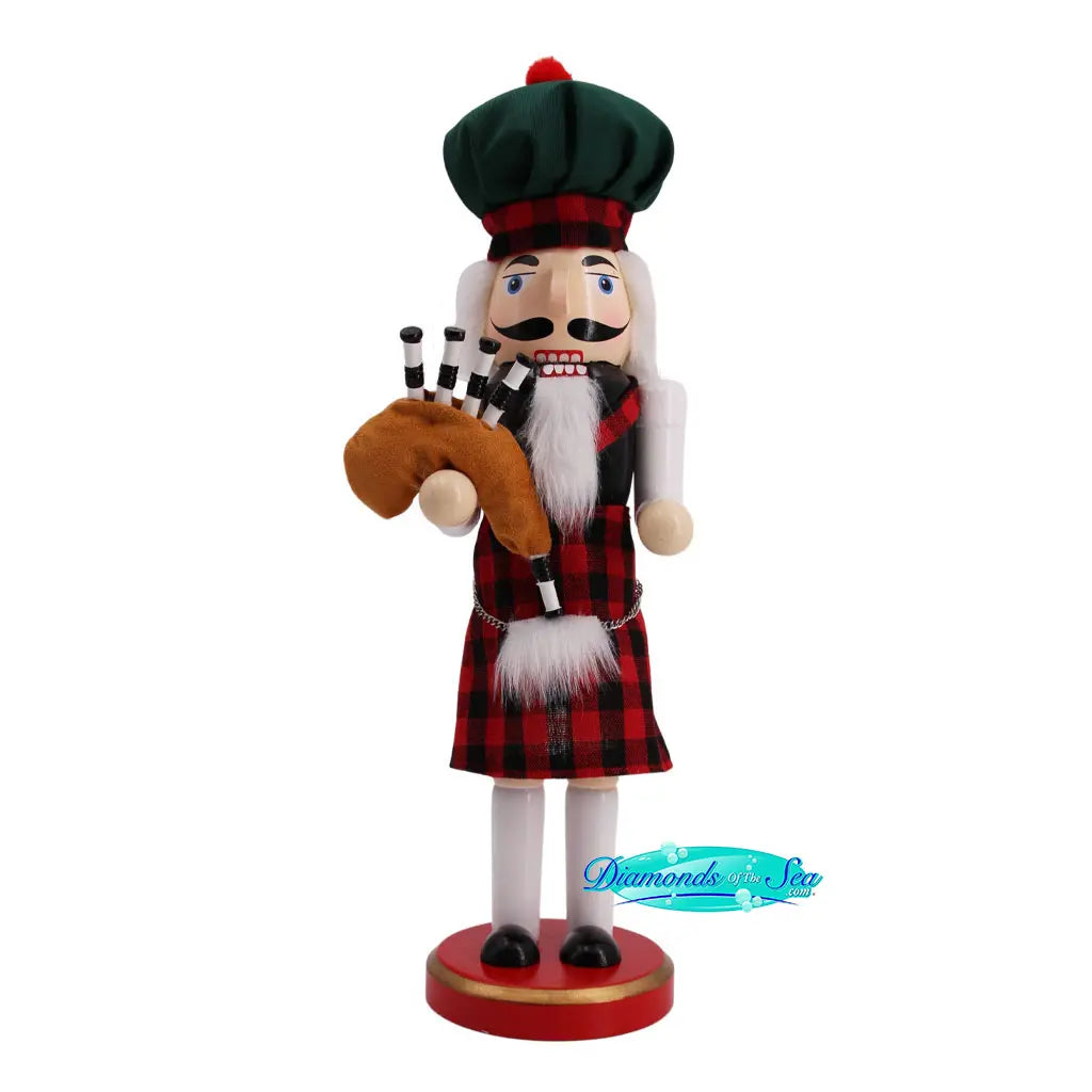 Scottish Bagpiper Nutcracker | Santa's Workshop Inc. | Coastal Gifts Inc
