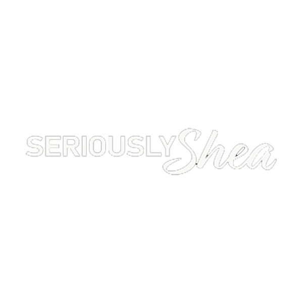 Seriously Shea Logo - White